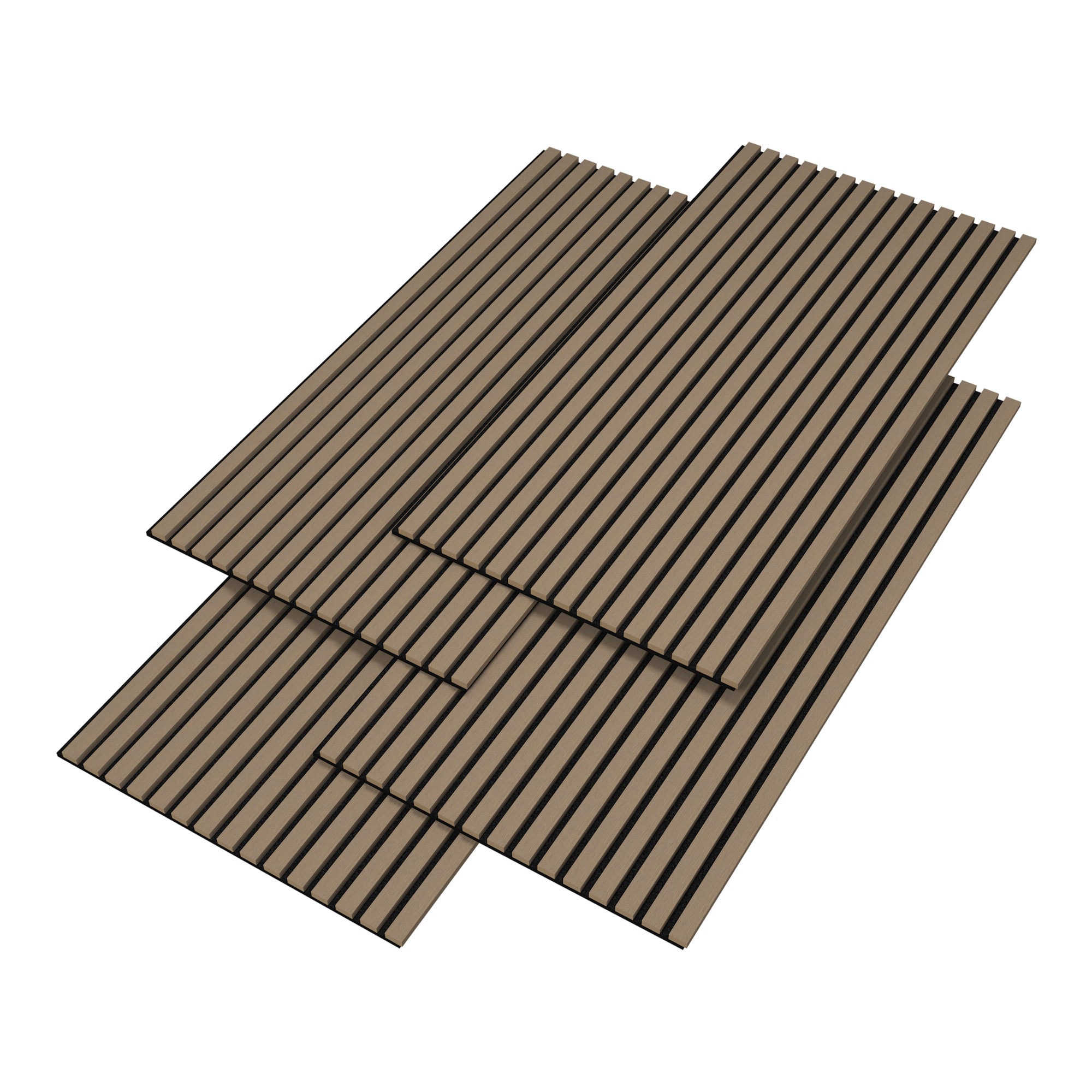 Set di pannelli acustici da 16 pannelli effetto noce chiaro 03_0008028