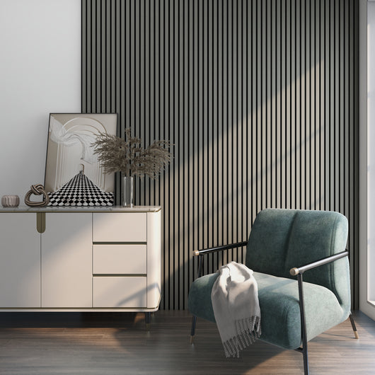 Set Vang di 12 Pannelli Fonoassorbenti Decorativi - Rovere Grigio Chiaro NEU.HOLZ