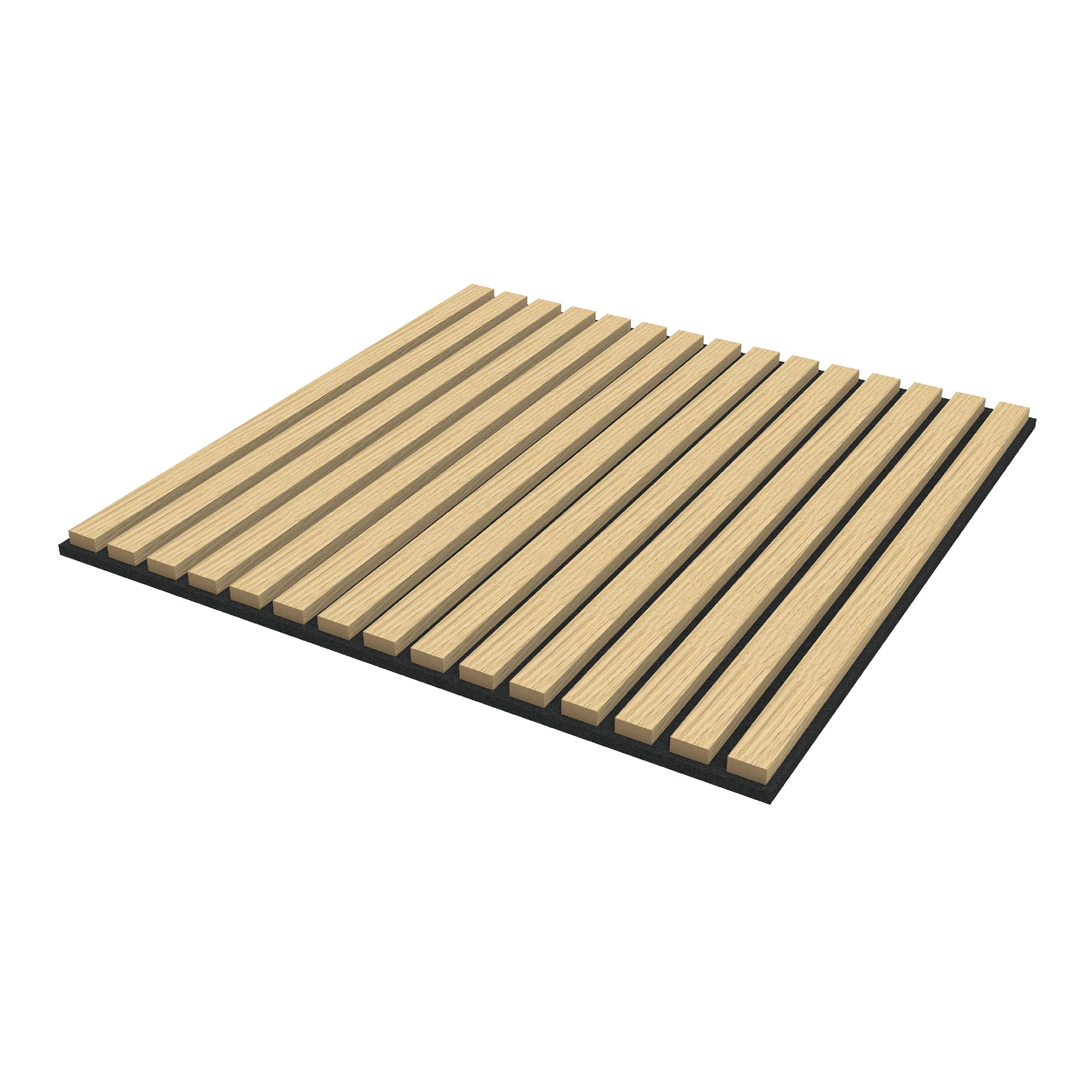 Set Vang di 8 Pannelli Murali 3D Fonoassorbenti 60x60 cm a Listelli Dritti Copertura 2,88 m² - Effetto Rovere NEU.HOLZ