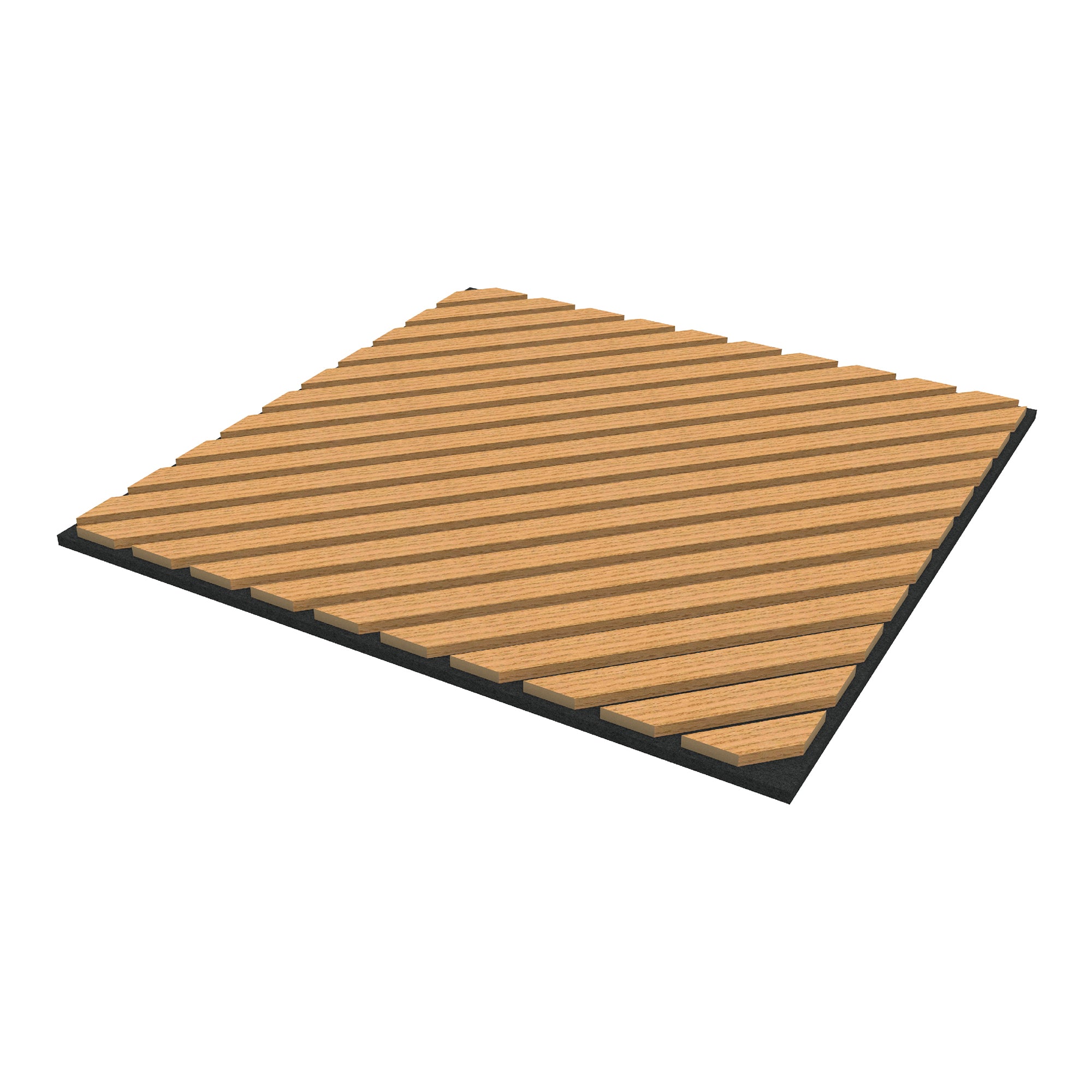 Set Vang di 12 Pannelli Murali 3D Fonoassorbenti 60x60 cm a Listelli Diagonali Copertura 4,32 m² - Effetto Rovere Scuro
