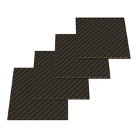 Set Vang di 16 Pannelli Murali 3D Fonoassorbenti 60x60 cm a Listelli Diagonali Copertura 5,76 m² - Effetto Rovere Grigio