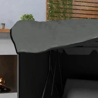 Telo di Copertura per Dondolo da Giardino in Tessuto Oxford, 177 x 114 x 152 cm, Grigio Scuro