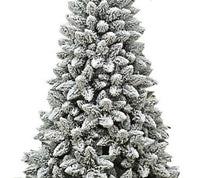 Albero di natale innevato monterey h.180 apertura ramo per ramo in pvc