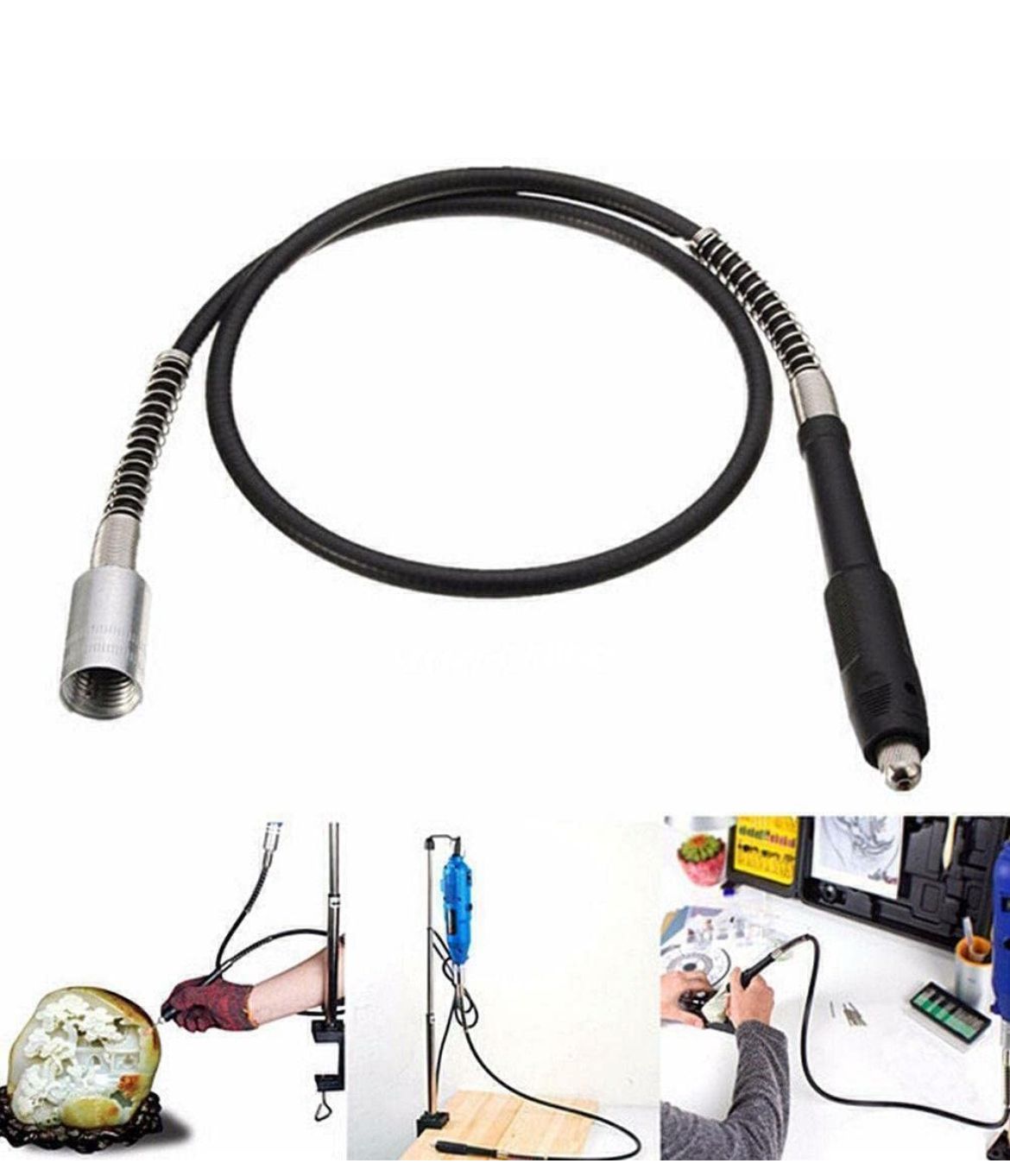 Albero flessibile prolunga trapano dremel elettrico smerigliatrice mandrino 3 mm
