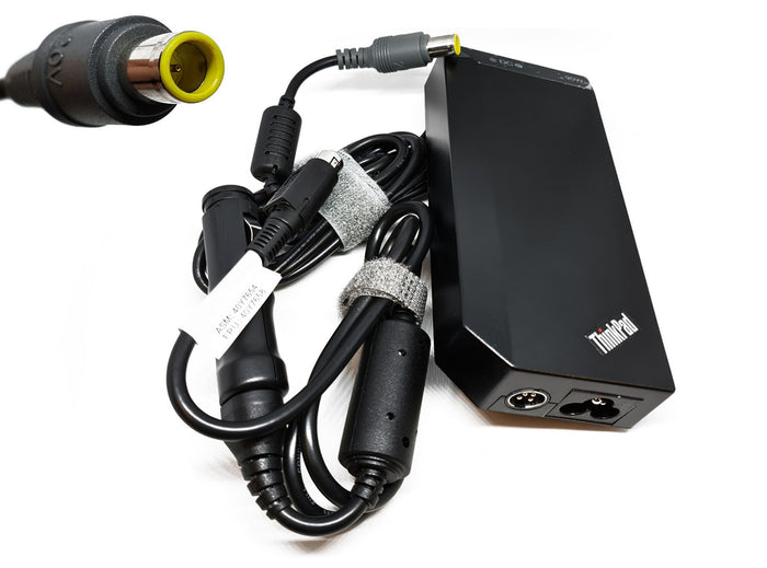 Alimentatore Caricabatteria Originale Lenovo 90W 20V 4,55A ThinkPad con adattatore Auto 12V Spinotto tondo con Astuccio