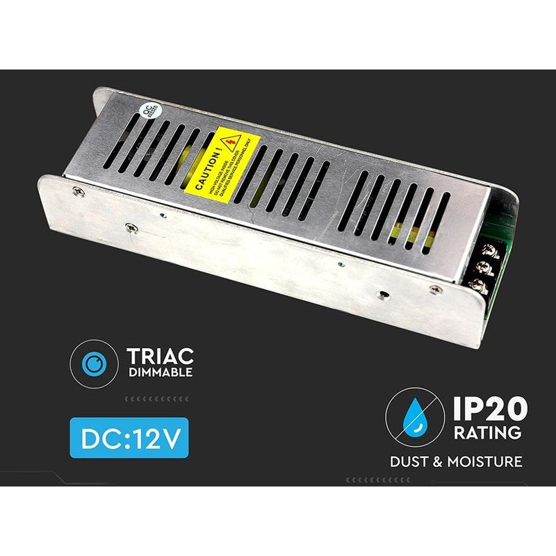 Alimentatore Dimmerabile CV 12V 150W Triac Dimmer Voltaggio Costante Per Striscia Led IP20 SKU-3257