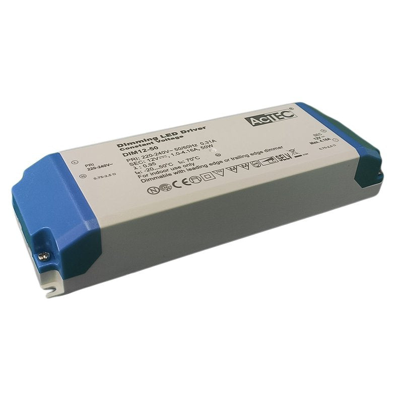 Alimentatore Dimmerabile Con Triac Dimmer Taglio di Fase DC 12V 50W Per Striscia Led 12V DIM12-50