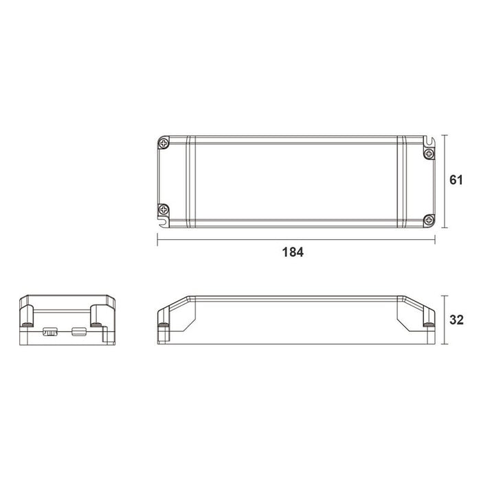 Alimentatore Dimmerabile Con Triac Dimmer Taglio di Fase DC 24V 50W Per Striscia Led 24V DIM24-50