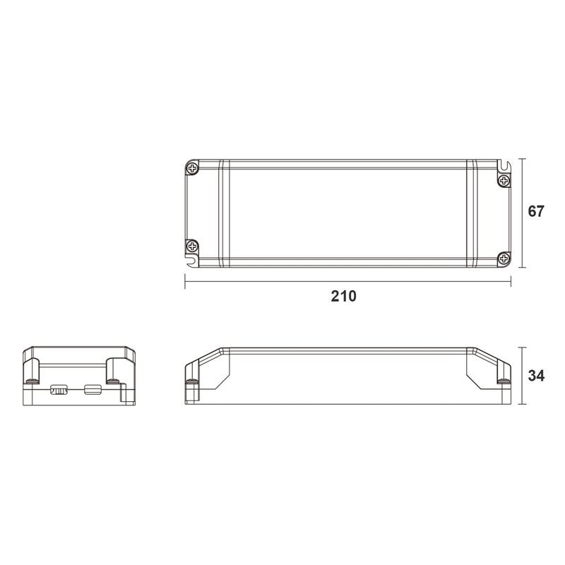 Alimentatore Dimmerabile Con Triac Dimmer Taglio di Fase DC 24V 100W Per Striscia Led 24V DIM24-100