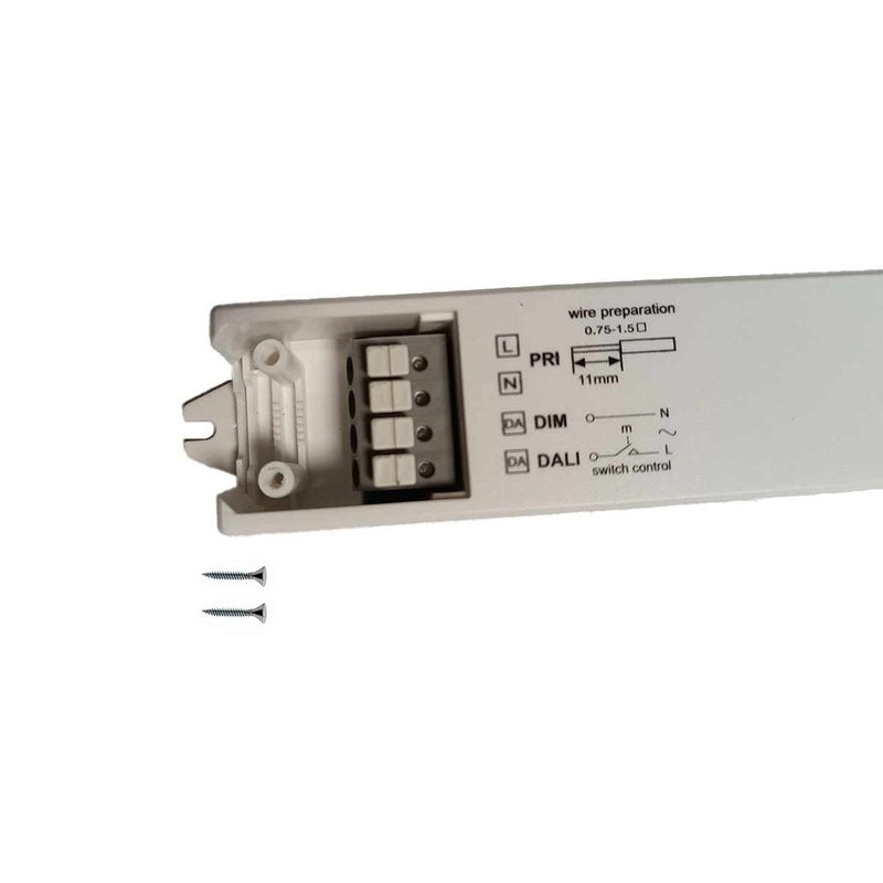 Alimentatore Dimmerabile DALI2 PUSH Pulsante 48V 100W Super Slim 400X32X21,6mm