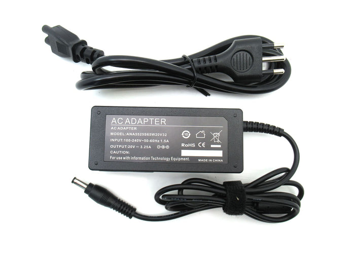 Alimentatore Notebook 65W Compatibile Lenovo 20V Connettore 3.25A 5,5x2,50mm
