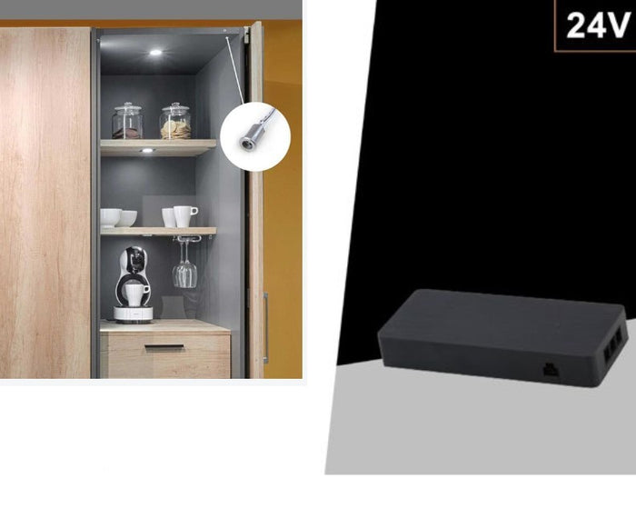 Alimentatore Trasformatore 24V 100W per Strisce LED per Sensori di Movimento Mobili Armadi