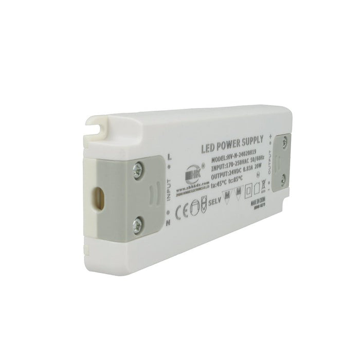 Alimentatore Trasformatore CV 20W 24V 0,83A Super Slim Solo 16mm Spessore