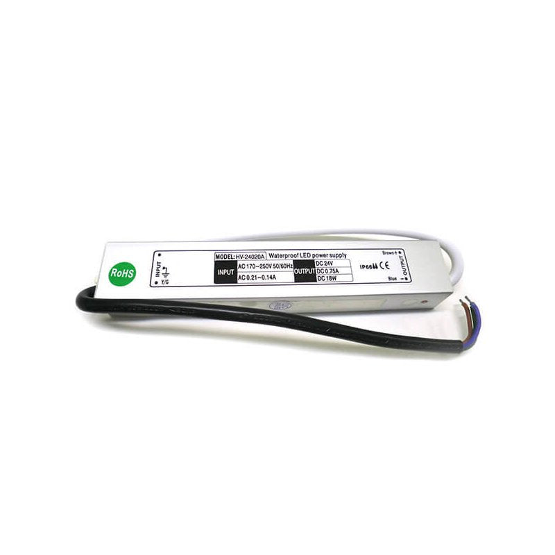 Alimentatore Trasformatore CV Impermeabile IP67 24V 20W 0,83A Per Striscia LED