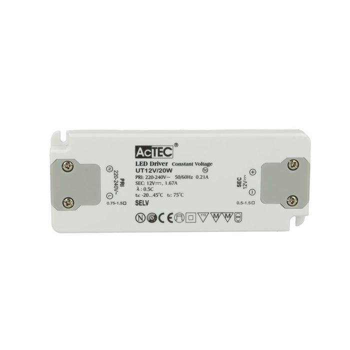 Alimentatore Trasformatore CV Super Slim 14mm 12V 20W 1,67A