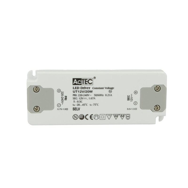 Alimentatore Trasformatore CV Super Slim 14mm 12V 20W 1,67A