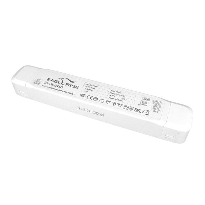 Alimentatore Trasformatore LED Cerificato ENEC Output 120W 24V 5A Input 220V Compatibile PLC-100-24