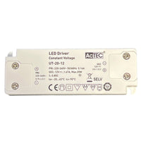 Alimentatore Trasformatore Ultra Slim 20W 12V 1.67A Tensione Costante 103X36X16 mm