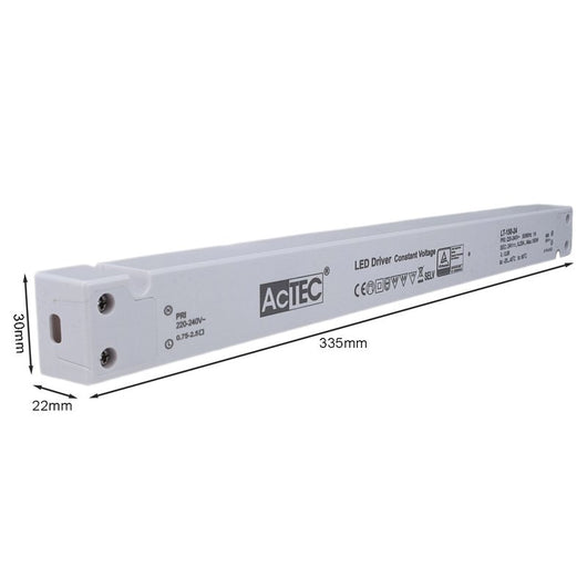 Alimentatore Ultra Slim Sottile 150W 24V Trasformatore CV Per Striscia Led Profili Alluminio