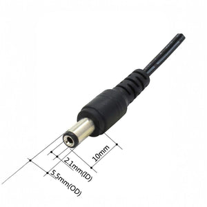 Alimentatore Universale 5V 2A Spina EU Spinotto 5 MM Esterno 2,1 mm Interno AC D