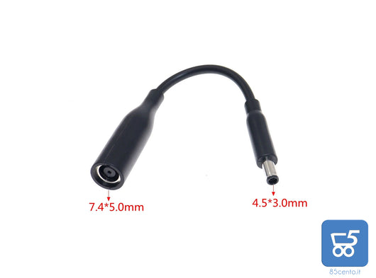 Alimentatore originale Dell 19,5V 130W 6,7A connettore tondo grande 7.4x5.0mm più adattatore a spinotto piccolo 4.5x3.0 con cavo di alimentazione - USATO