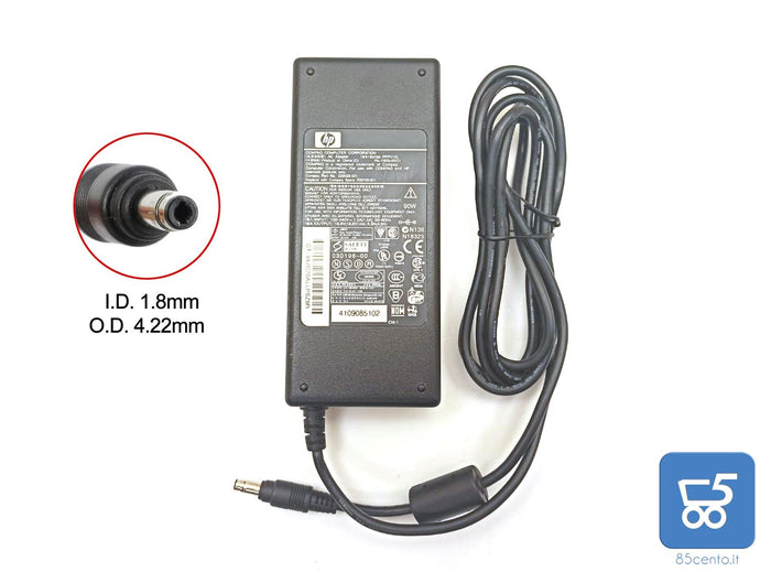 Alimentatore originale HP PPP012L 90W 18.5V 4.9A Adattatore AC Compaq PA-1900-05C1 Usato 