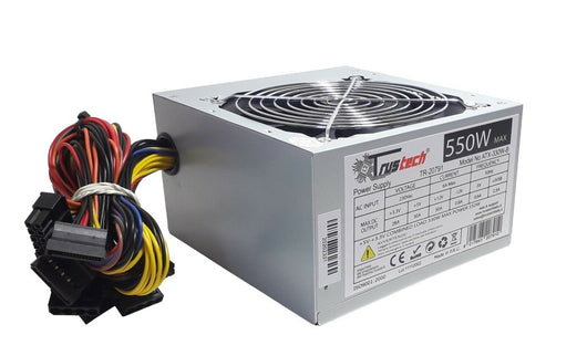 Alimentatore per PC Desktop 550W ATX 20/24 PIN 8 connettori ventola 12cm TR20791