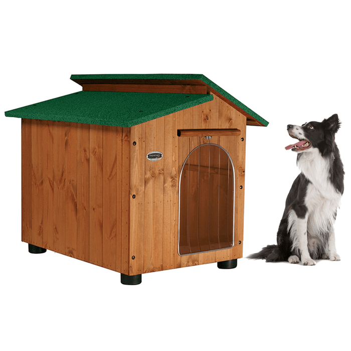 CUCCIA IN LEGNO DA ESTERNO MODELLO ALPI CON "TENDINA OMAGGIO" L.45 x P.60 x H.48