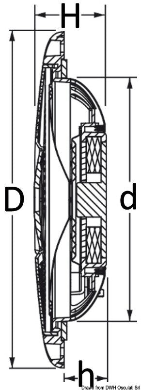 Altoparlanti stereo ultra piatte 4" doppio cono bi mm 133 pot. w 2x20