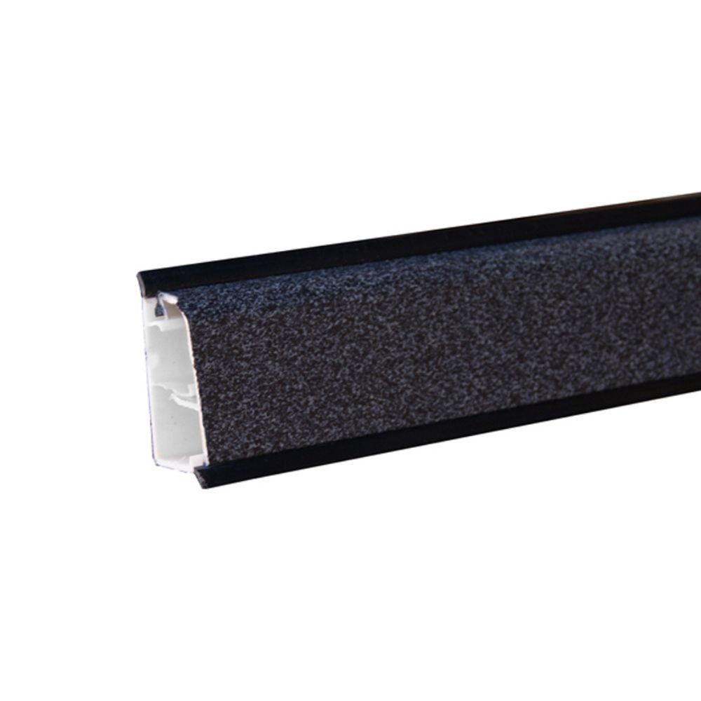 Alzatina triangolare in pvc rivestita in carta colore nero selenio