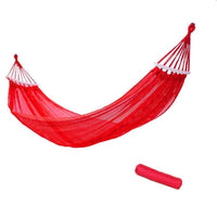 Amaca da giardino sospesa in legno e rete singola 185 x 135cm Art. 94921