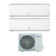 Climatizzatore Condizionatore Gree Dual Split Inverter serie AMBER 9+9 con GWHD18NK6KO R-32 Wi-Fi Integrato 9000+9000