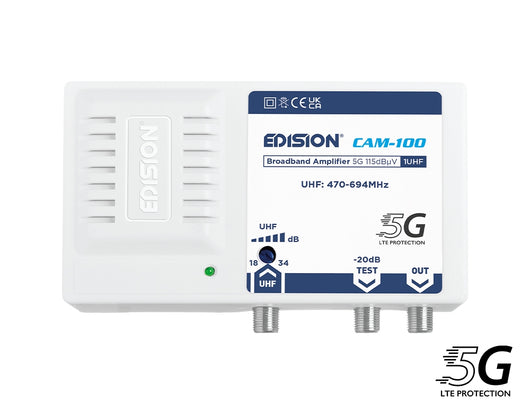 Amplificatore Antenna Digitale Terrestre 2 UHF 1 VHF 5G 115 dB