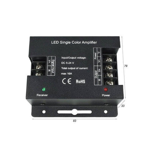 Amplificatore PWM High Speed Power Amplifier Per Striscia Bobina Led 5V 12V 24V 16A Mono Colore 1 Canale AP101