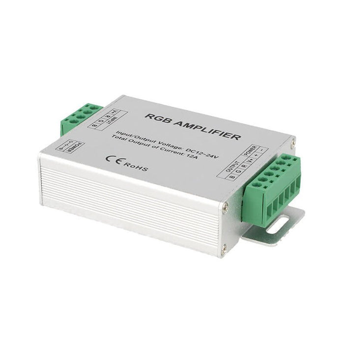 Amplificatore RGB e Mono Colore Per Striscia Bobina Led 12V 24V 12A RGB Amplifier PWM LN-ZJFJ-3CH-LV