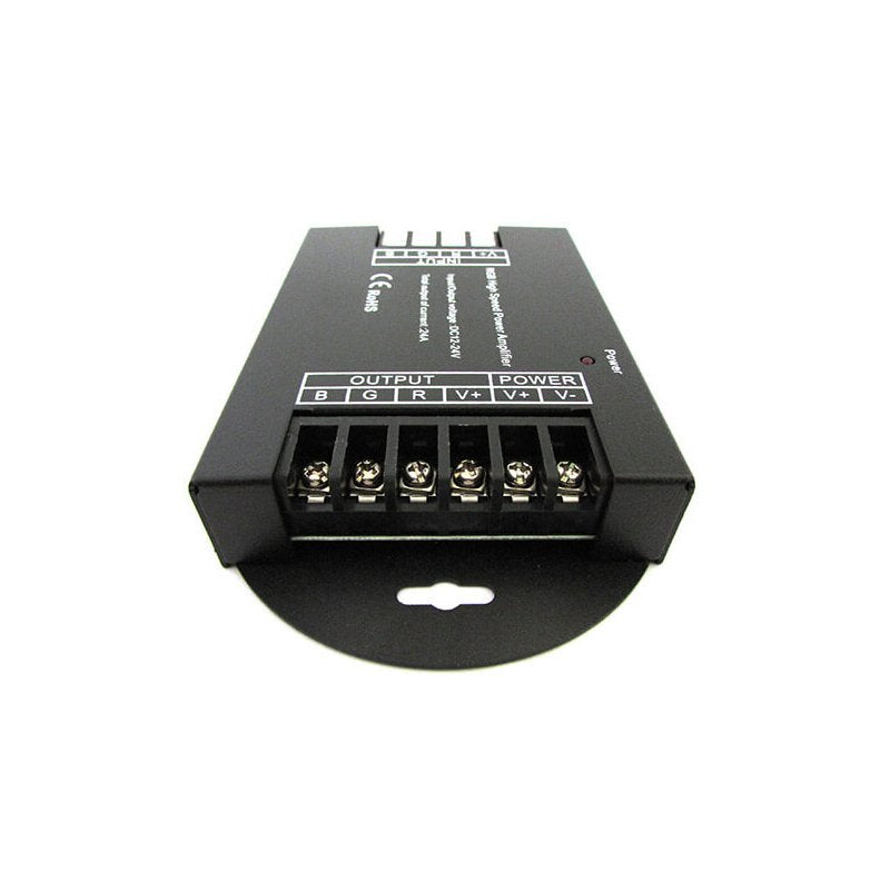 Amplificatore Segnale PWM Alta Velocita Per Striscia Led RGB e Mono Colore 12V 24V 3X8A AP100