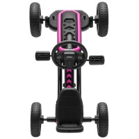 Go Kart a Pedali per Bambini 2-5 Anni con Struttura Metallica, Rosa