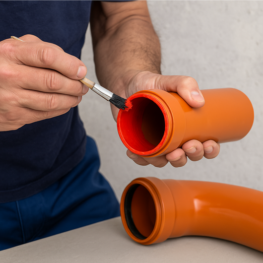 Adesivo sigillante rosso semidenso vc 270 tubi raccordi giunzioni pvc *** formato 125 g, confezione 1