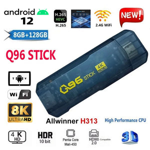 Android 12 Tv Box Q96 Stick 8gb 128gb