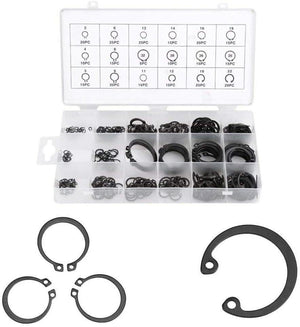 Anelli elastici C-Clips 300 Pezzi Rondelle tipo C interno ed esterno