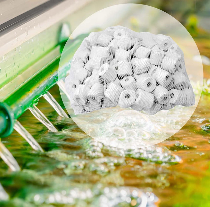 Anelli filtranti in ceramica 250gr tubetti acquario tubetti ceramica Art.CR-250