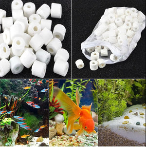 Anelli filtranti in ceramica 250gr tubetti acquario tubetti ceramica Art.CR-250