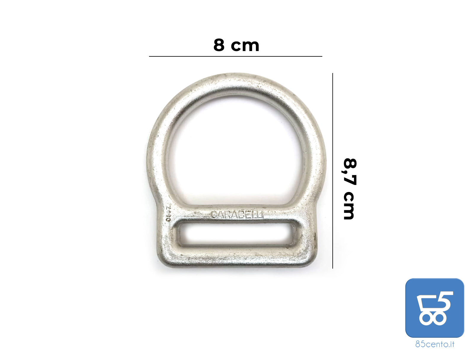 Anello Carabelli per Nastro Larghezza max 50 mm Climbing 22 kN Sezione Ø 10 mm