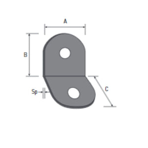 Angolino 0176 tropicalizzato 2 fori 16x2 Made in Italy