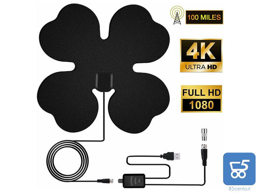 Antenna Amplificatore di segnale TV HD Adattatore Piatto 85-110m 75 Ohm 5V