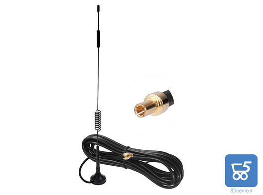 Antenna Base Magnetica 12dBi 4G Ripetitore di Segnale per Interni Esterni connettore TS9
