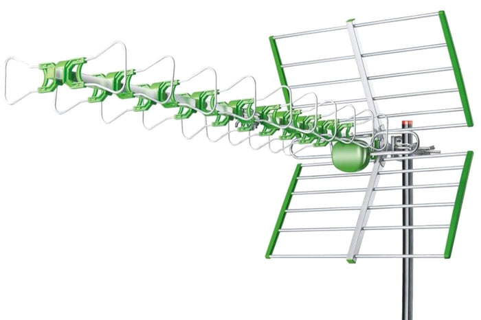 Antenna TV esterna digitale UHF DVB-T DVT-T2 DTT TNT 24 elementi 38dBI LI-38B