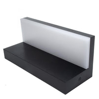 Applique parete LED 10W interruttore CCT da 2700K a 6500K lampada impermeabile esterni luce giardino balcone terrazza IP54 230V NERO