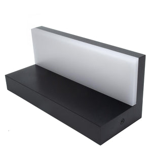 Applique parete LED 10W interruttore CCT da 2700K a 6500K lampada impermeabile esterni luce giardino balcone terrazza IP54 230V NERO