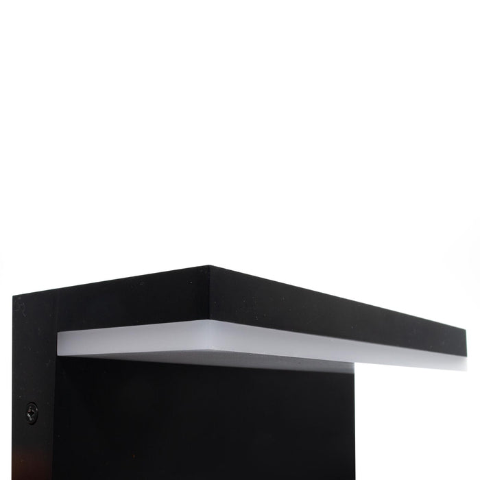Applique parete LED 10W interruttore CCT da 2700K a 6500K lampada impermeabile esterni luce giardino balcone terrazza IP54 230V NERO